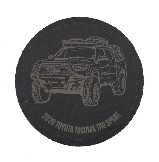 Personalized Vehicle Coaster - Upload a Photo of Your Vehicle(Anything With Wheels) To Be Engraved - The Perfect Gift!